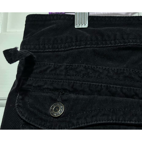 A.N.A. A New Approach Women's Curvy Fit Black Corduroy Mid-Rise Boot Cut Size 12 - Picture 5 of 5